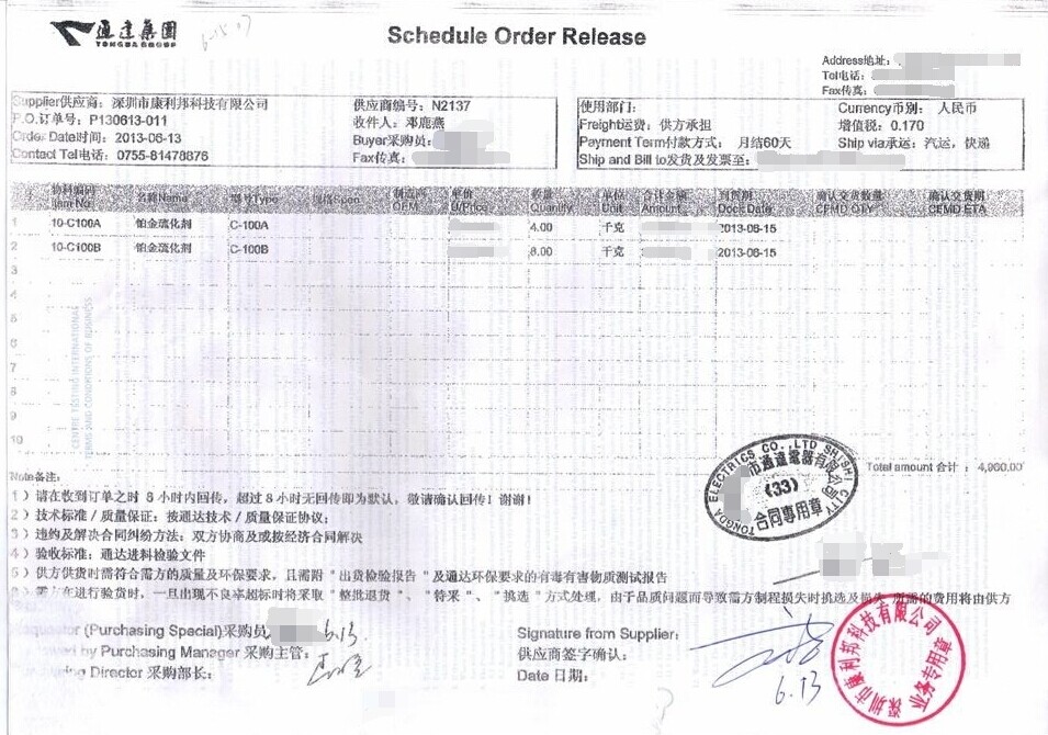 YABO鸭脖官网与通达集团合作订单